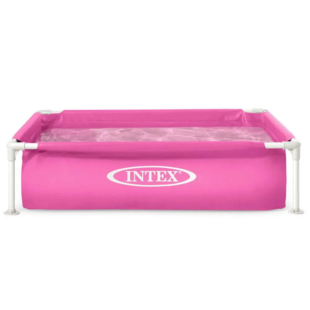 Intex Stahl Quadratischer Aufstellpool 122x122x30 Cm, Pink, 342L Intex Stahl Quadratischer Aufstellpool 122x122x30 Cm, Pink, 342L