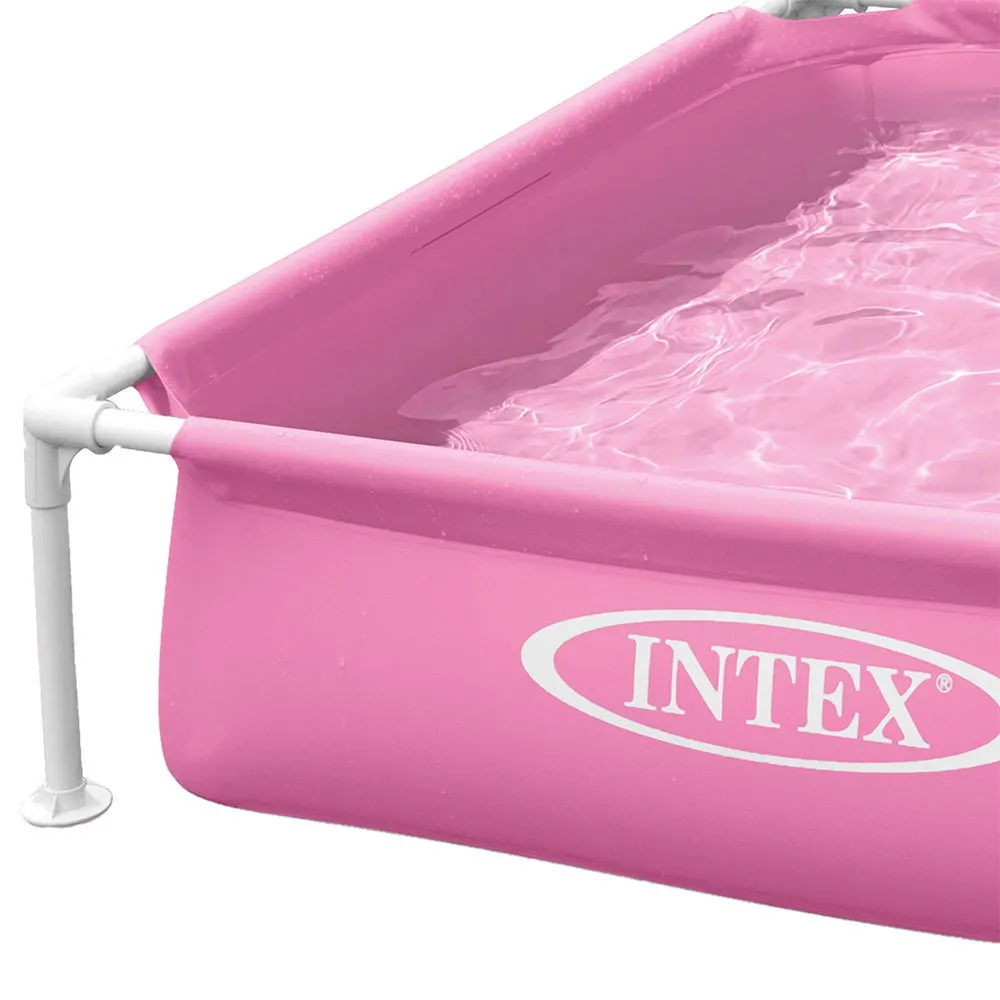 Intex Stahl Quadratischer Aufstellpool 122x122x30 Cm, Pink, 342L Intex Stahl Quadratischer Aufstellpool 122x122x30 Cm, Pink, 342L