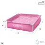Intex Stahl Quadratischer Aufstellpool 122x122x30 Cm, Pink, 342L