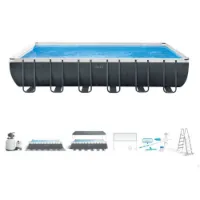 Intex Stahl Rechteckiges Aufstellbecken Ultra Xtr Mit Chlorinator 732x366x132 Cm Intex Stahl Rechteckiges Aufstellbecken Ultra Xtr Mit Chlorinator 732x366x132 Cm