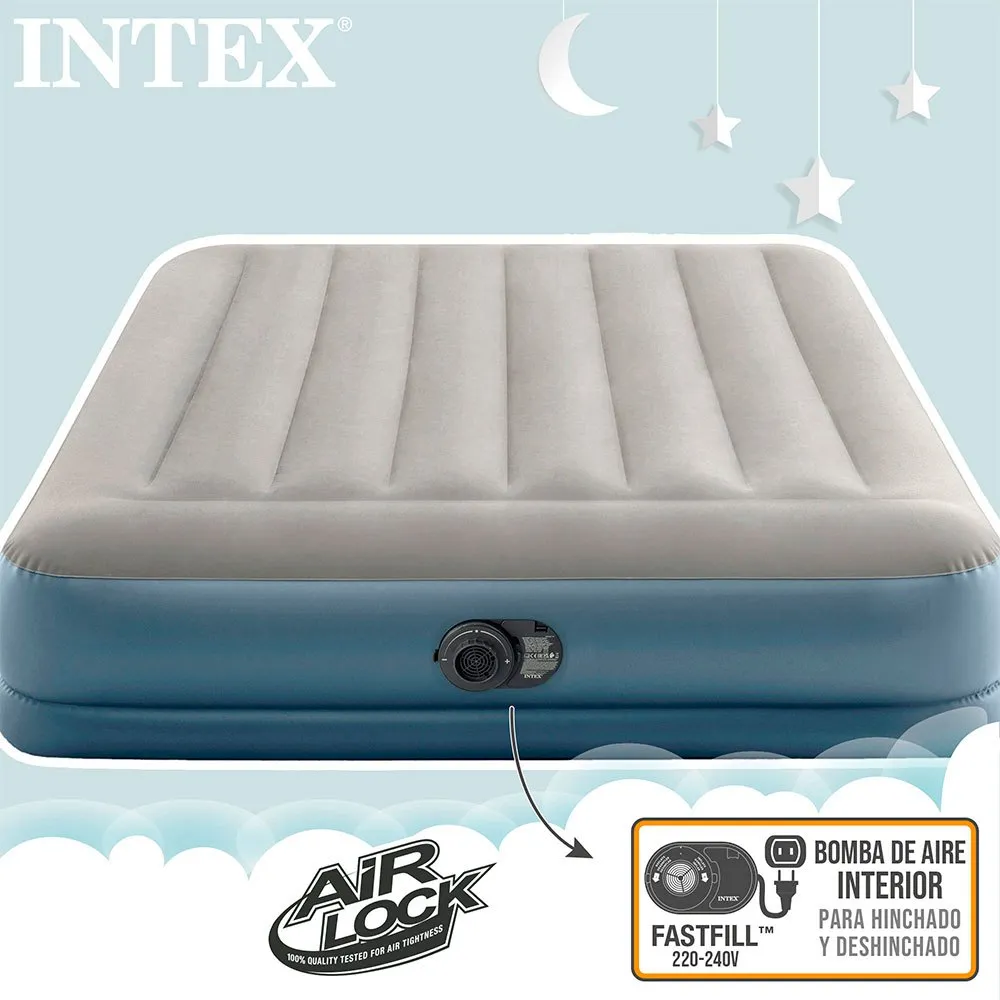 Intex Standard Pillow Rest Midrise Luftmatratze, Grey, 152 x 203 x 30cm Intex Standard Pillow Rest Midrise Luftmatratze, Grey, 152 x 203 x 30cm