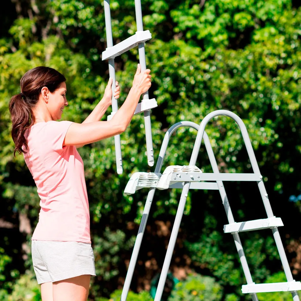 Intex Stufen Für Aufstellbecken, White / grey, 91-107cm Intex Stufen Für Aufstellbecken, White / grey, 91-107cm