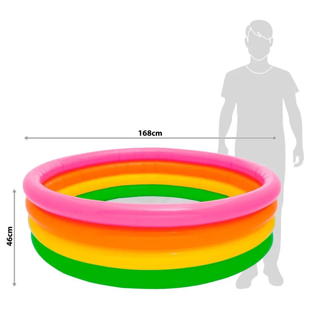 Intex Sunset 4-ringe-pool, Multicolor, 617L Intex Sunset 4-ringe-pool, Multicolor, 617L