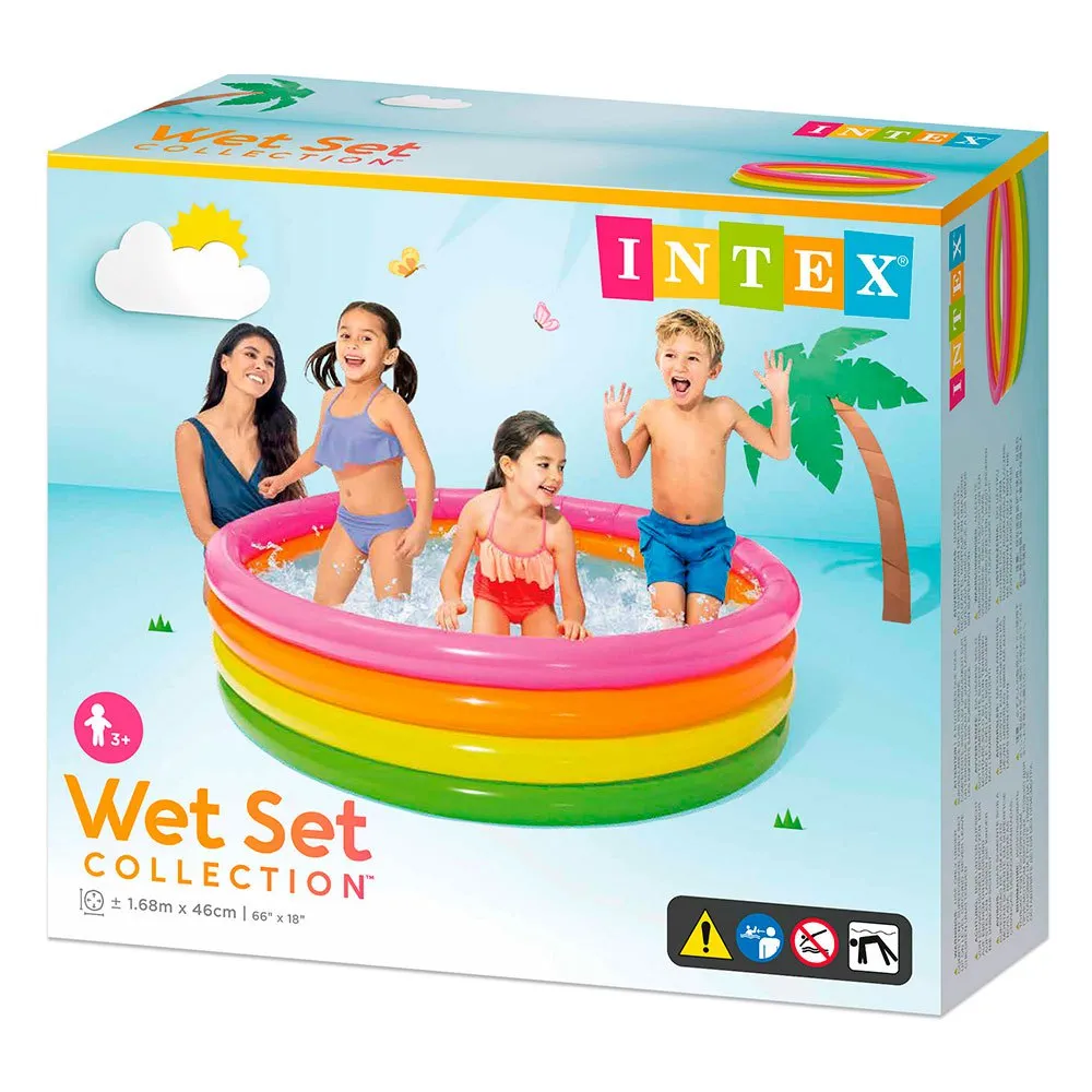 Intex Sunset 4-ringe-pool, Multicolor, 617L Intex Sunset 4-ringe-pool, Multicolor, 617L