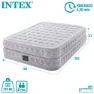 Intex Supreme Fiber-tech Doppel-luftbett, Grey, 152 x 203 x 51cm