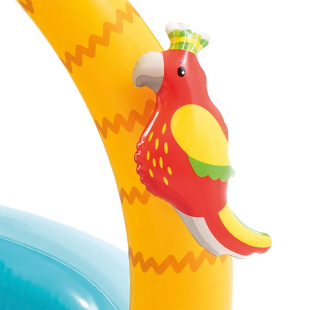 Intex Tropischer Aufblasbarer Pool Mit Sonnensegel Gepolstertem Boden Und Aufblasbaren Tieren 102 Cm, Multicolor, One Size Intex Tropischer Aufblasbarer Pool Mit Sonnensegel Gepolstertem Boden Und Aufblasbaren Tieren 102 Cm, Multicolor, One Size
