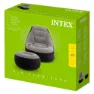 Intex Ultra Lounge Sessel Mit Fußstütze, Grey, 99 x 130 x 76cm / 64 x 28cm