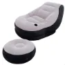 Intex Ultra Lounge Sessel Mit Fußstütze, Grey, 99 x 130 x 76cm / 64 x 28cm