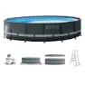 Intex Ultra Xtr 488x122 Cm Stahl Runder Aufstellpool, Grey / blue, 19156L