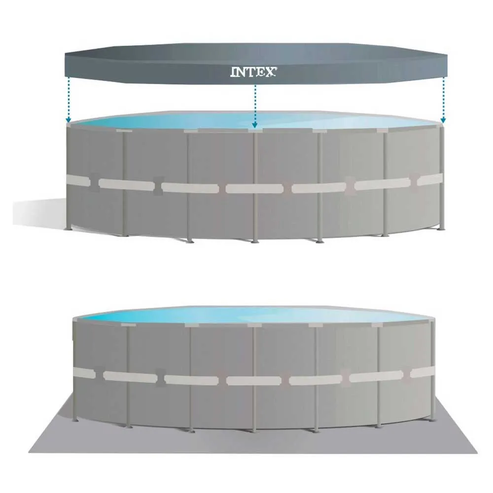 Intex Ultra Xtr 549x132 Cm Stahl Runder Aufstellpool unisex, Grey / blue, 26330L