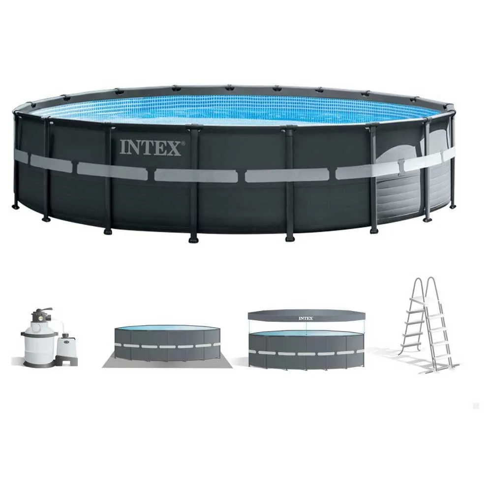 Intex Ultra Xtr 549x132 Cm Stahl Runder Aufstellpool unisex, Grey / blue, 26330L