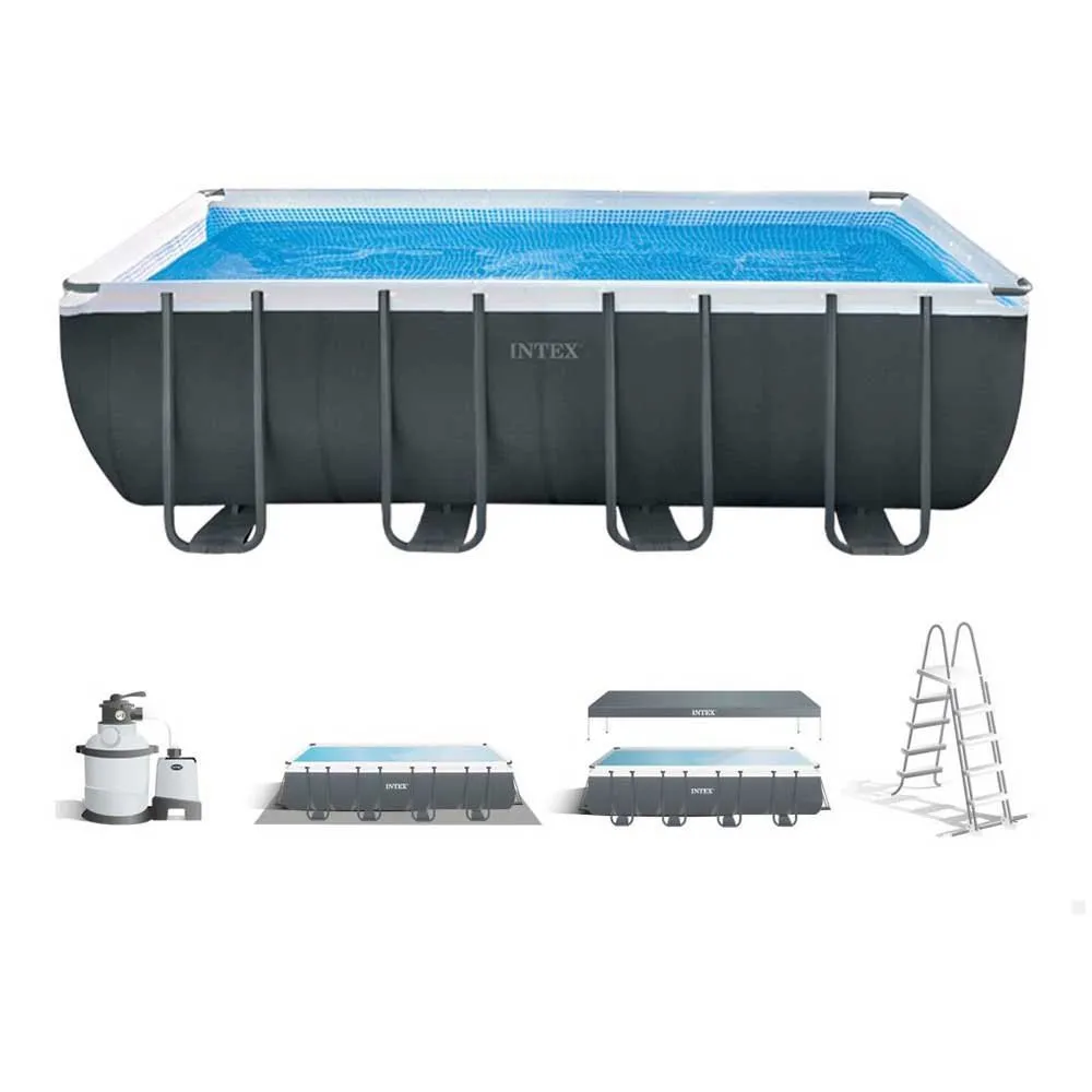 Intex Ultra Xtr 549x274x132 Cm Stahl Rechteckiger Aufstellpool Mit Rahmen, Grey / blue, 17203L Intex Ultra Xtr 549x274x132 Cm Stahl Rechteckiger Aufstellpool Mit Rahmen, Grey / blue, 17203L