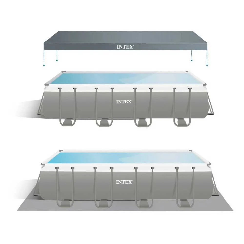Intex Ultra Xtr 549x274x132 Cm Stahl Rechteckiger Aufstellpool Mit Rahmen, Grey / blue, 17203L Intex Ultra Xtr 549x274x132 Cm Stahl Rechteckiger Aufstellpool Mit Rahmen, Grey / blue, 17203L