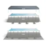 Intex Ultra Xtr 549x274x132 Cm Stahl Rechteckiger Aufstellpool Mit Rahmen, Grey / blue, 17203L