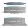 Intex Ultra Xtr 610x122 Cm Stahl Runder Aufstellpool, Grey / blue, 30079L