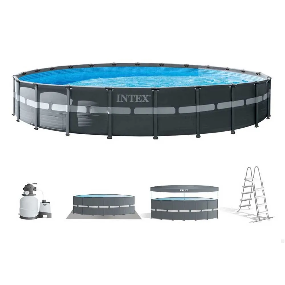 Intex Ultra Xtr 732x132 Cm Stahl Runder Aufstellpool unisex, Grey / blue, 47241L Intex Ultra Xtr 732x132 Cm Stahl Runder Aufstellpool unisex, Grey / blue, 47241L