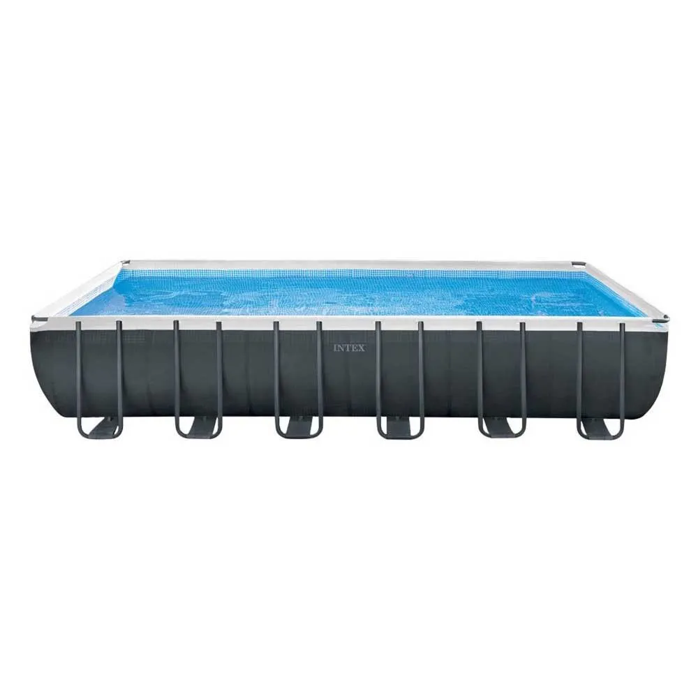 Intex Ultra Xtr 732x366x132 Cm Stahl Rechteckiger Aufstellpool Mit Rahmen unisex, Grey / blue, 31805L