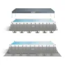 Intex Ultra Xtr 732x366x132 Cm Stahl Rechteckiger Aufstellpool Mit Rahmen unisex, Grey / blue, 31805L