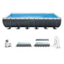 Intex Ultra Xtr 732x366x132 Cm Stahl Rechteckiger Aufstellpool Mit Rahmen unisex, Grey / blue, 31805L
