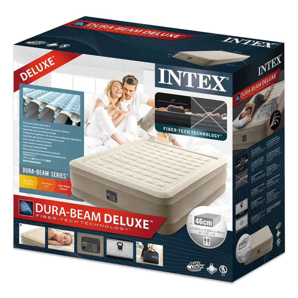 Intex Ultraweiches Queen-size-luftbett, Beige, One Size Intex Ultraweiches Queen-size-luftbett, Beige, One Size