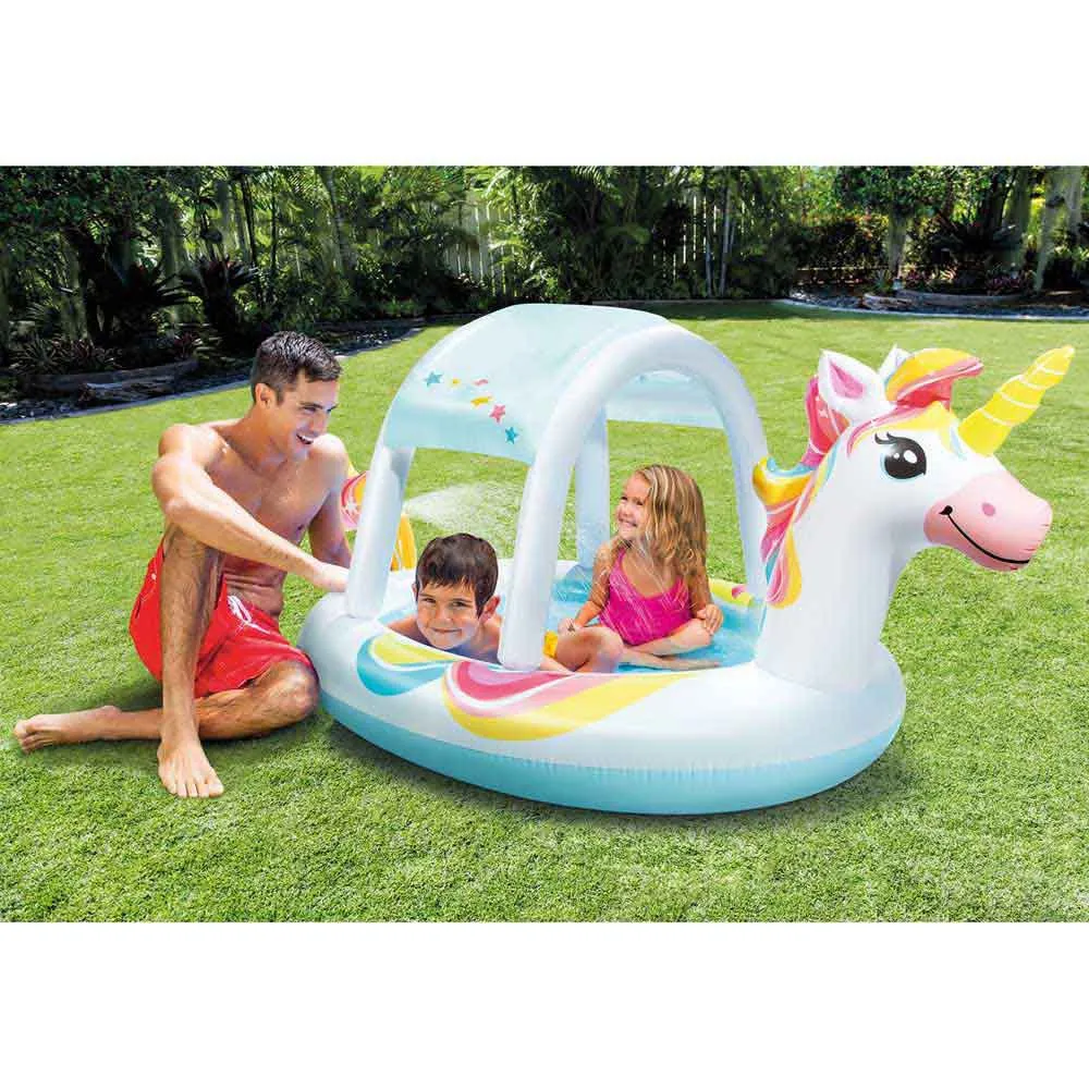 Intex Unicorn 254x132x109 Cm Runder Aufblasbarer Pool, Multicolor, 130L Intex Unicorn 254x132x109 Cm Runder Aufblasbarer Pool, Multicolor, 130L