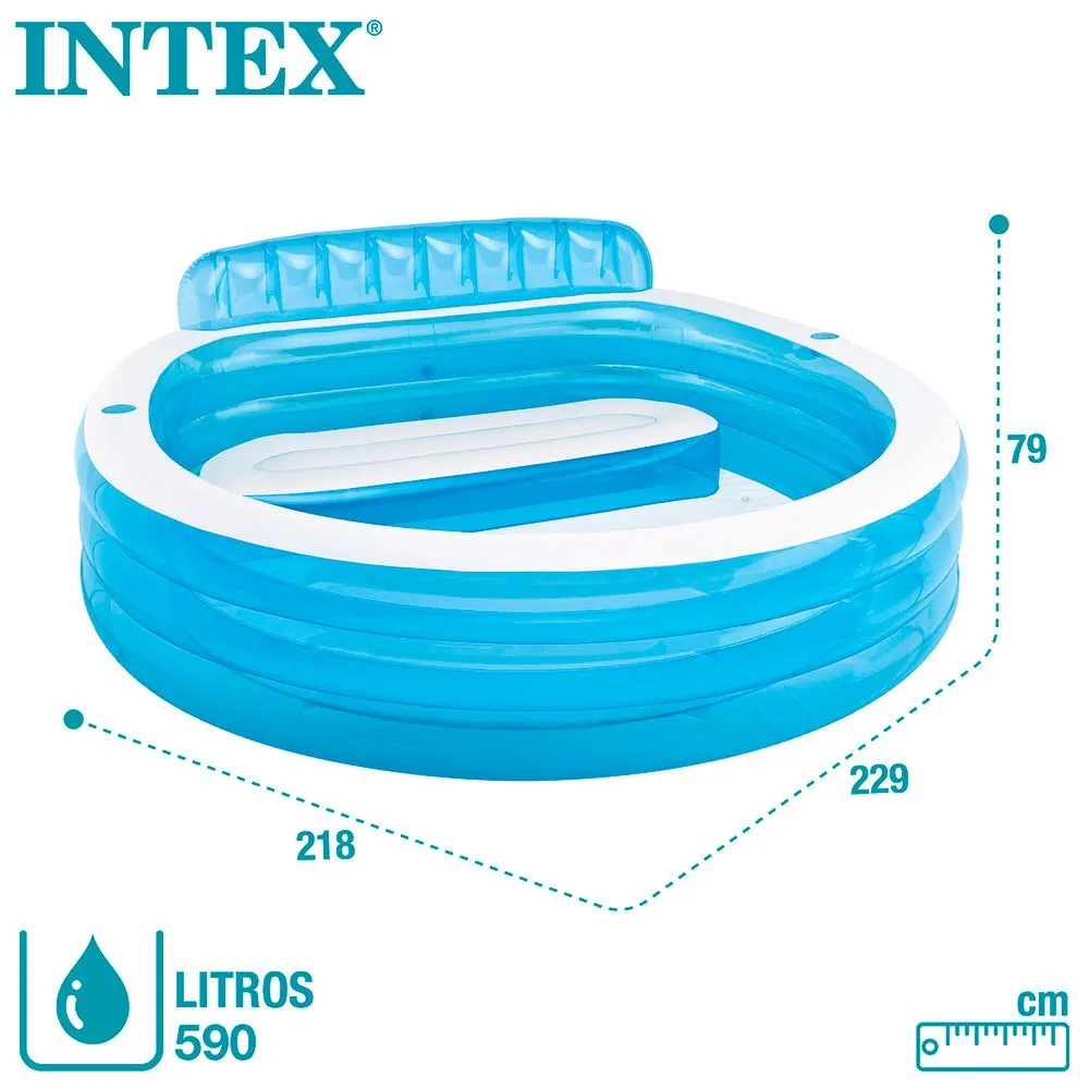 Intex Vertraut Mit Stuhlpool, Blue, 640 Liter-Von 3Y Intex Vertraut Mit Stuhlpool, Blue, 640 Liter-Von 3Y