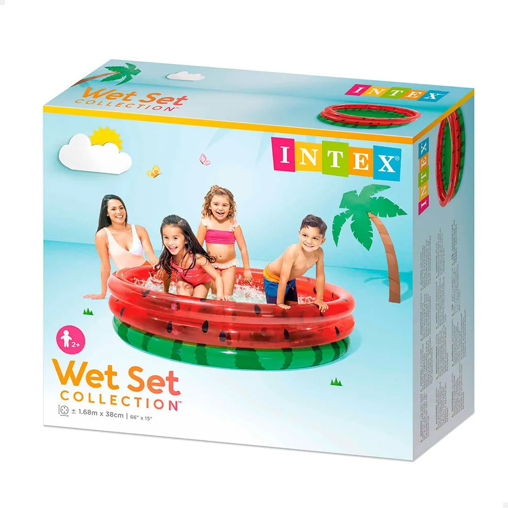 Intex Watermelon Aufblasbarer Pool, Red, One Size