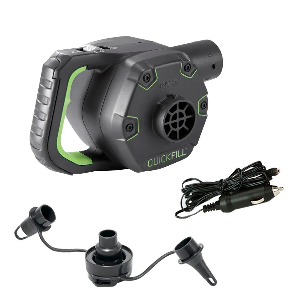 Intex Wiederaufladbare Elektrische Luftpumpe Mit Adapter, Black, One Size Intex Wiederaufladbare Elektrische Luftpumpe Mit Adapter, Black, One Size