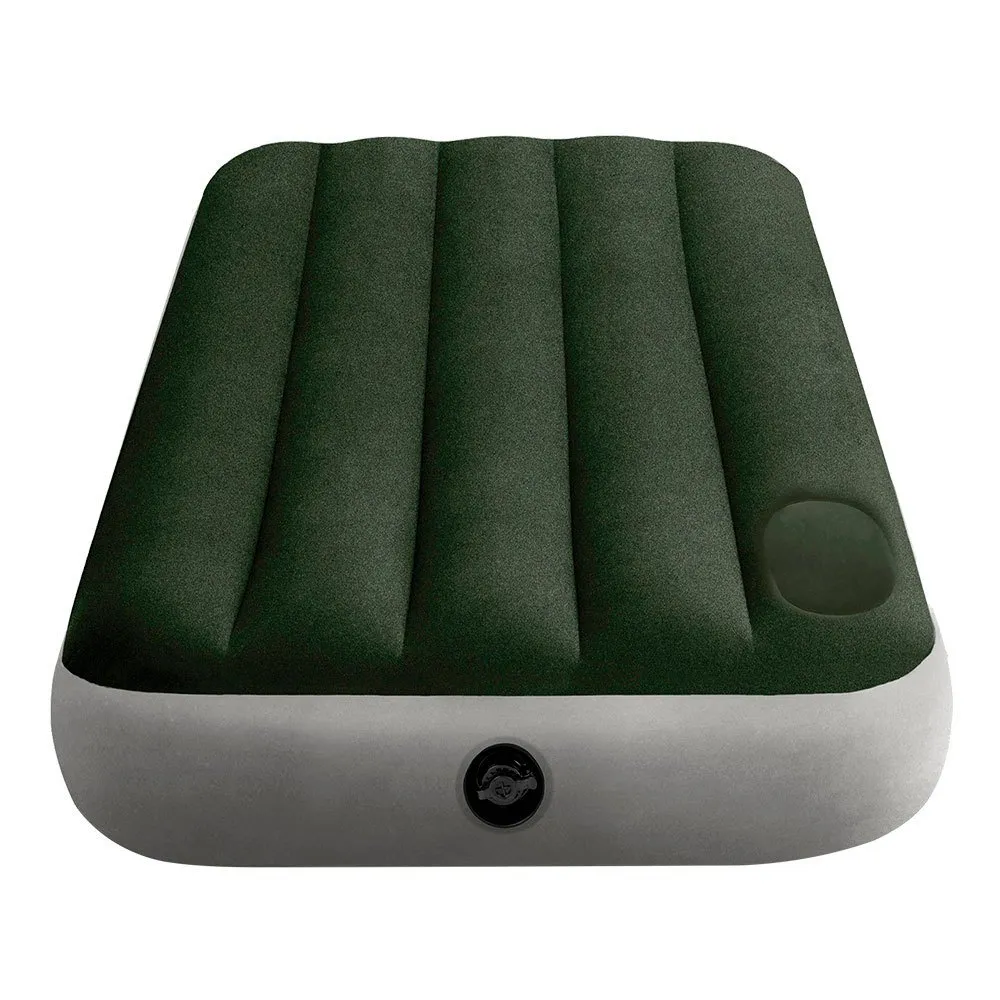 Intex Zwillingscampingbett Mit Fiber-tech-matratze, Green / grey, 76 x 191 x 25cm Intex Zwillingscampingbett Mit Fiber-tech-matratze, Green / grey, 76 x 191 x 25cm