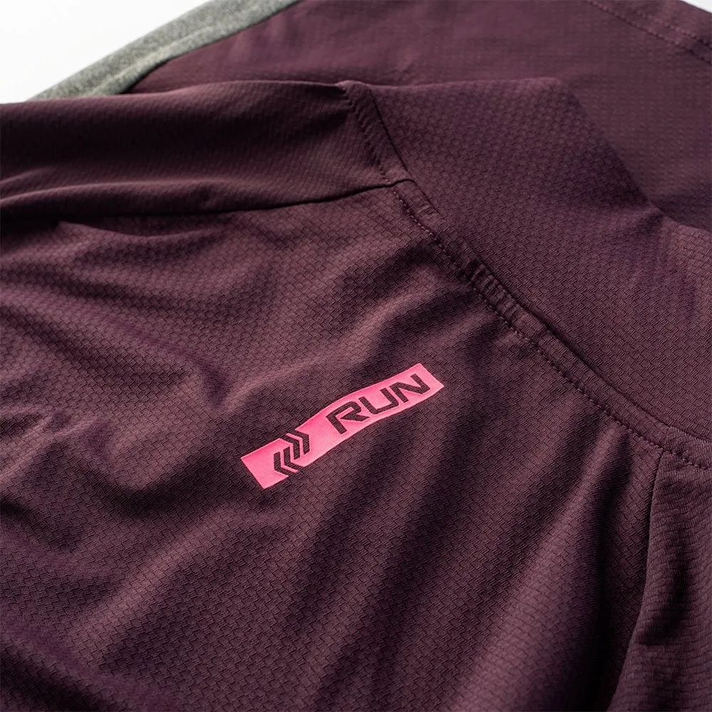 IQ Immo Fleece Mit Halbem Reißverschluss female, Potent purple / dark grey melange IQ Immo Fleece Mit Halbem Reißverschluss female, Potent purple / dark grey melange