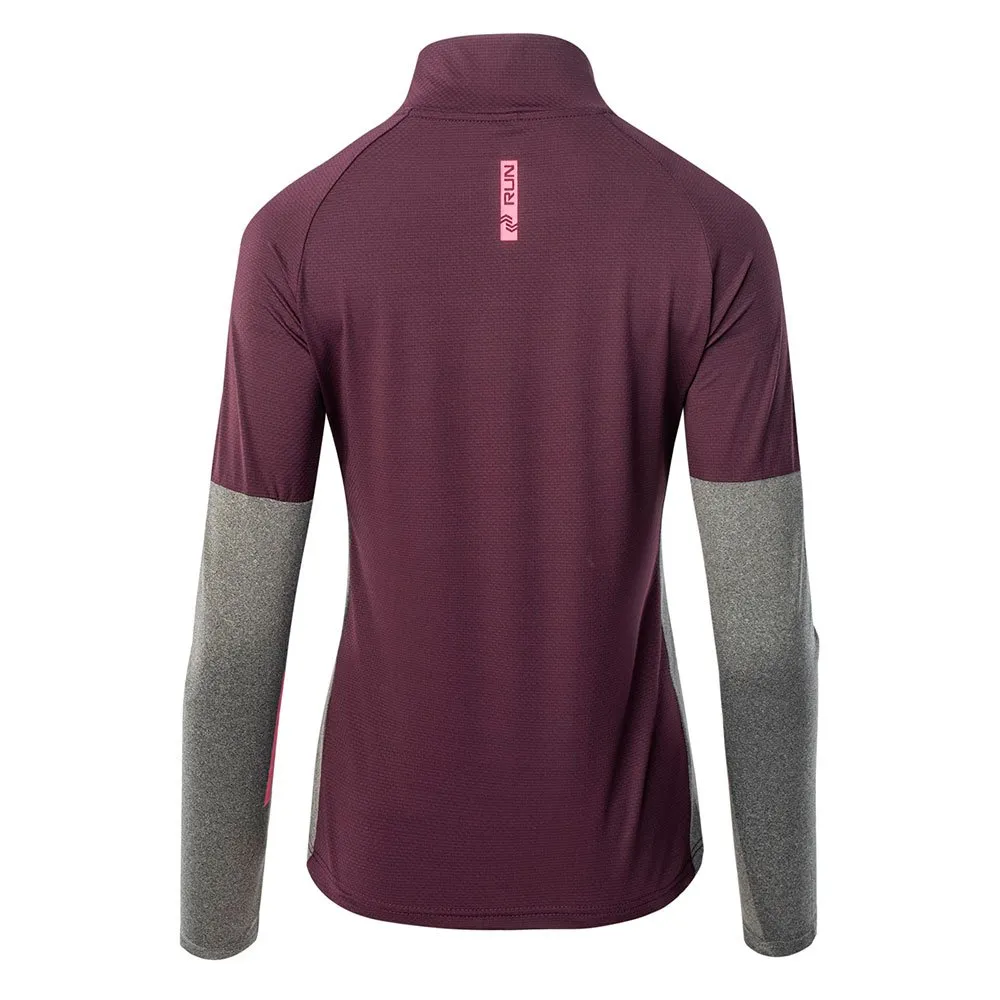 IQ Immo Fleece Mit Halbem Reißverschluss female, Potent purple / dark grey melange IQ Immo Fleece Mit Halbem Reißverschluss female, Potent purple / dark grey melange