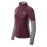 IQ Immo Fleece Mit Halbem Reißverschluss female, Potent purple / dark grey melange