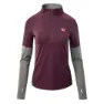 IQ Immo Fleece Mit Halbem Reißverschluss female, Potent purple / dark grey melange