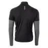 IQ Immo Halbreißverschluss-langarm-t-shirt male, Black / grey melange