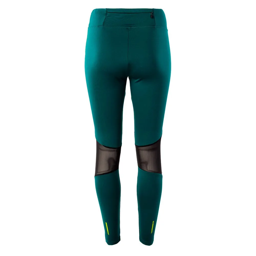 IQ Luna Leggings female, Deep teal / acid lime
