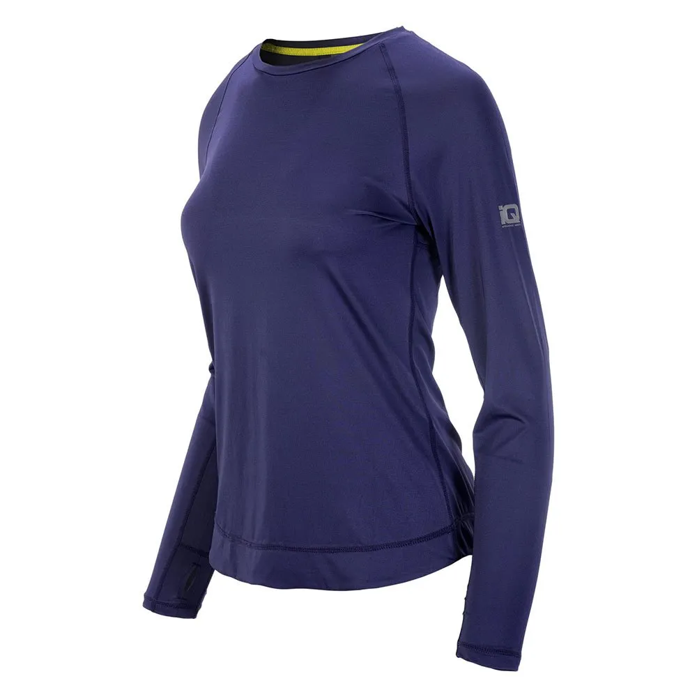 IQ Yanta Halbreißverschluss-langarm-t-shirt female, Blue ribbon