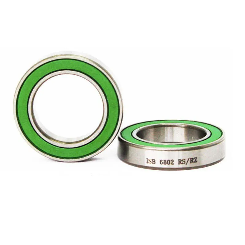 ISB Bearings 6802-rs/rz X-force Lager, Silver / green, 15 x 24 x 5mm ISB Bearings 6802-rs/rz X-force Lager, Silver / green, 15 x 24 x 5mm