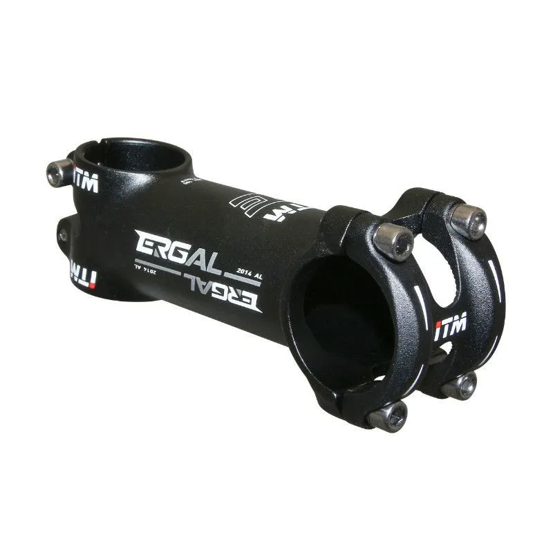 ITM Vorbau Straße-Mountainbike umkehrbar Ergal 6° x 134 g Unisex, schwarz, Ø31.8 x 110mm ITM Vorbau Straße-Mountainbike umkehrbar Ergal 6° x 134 g Unisex, schwarz, Ø31.8 x 110mm