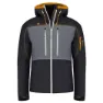 Black / charcoal / silver / orange