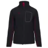 Izas Midi Softshelljacke, Black / red