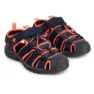 Navy blue / coral fluor 2