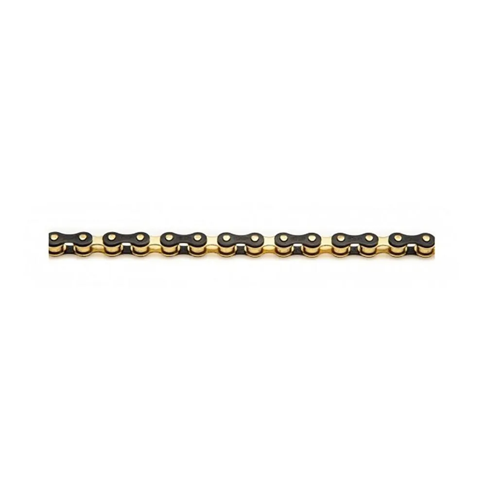 Izumi Chain Kai Super Toughness Track Kette, Black / gold, 116 Links Izumi Chain Kai Super Toughness Track Kette, Black / gold, 116 Links