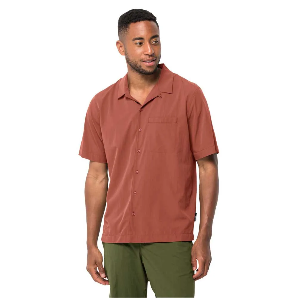 Jack Wolfskin Atacama Kurzarmhemd, Barn red