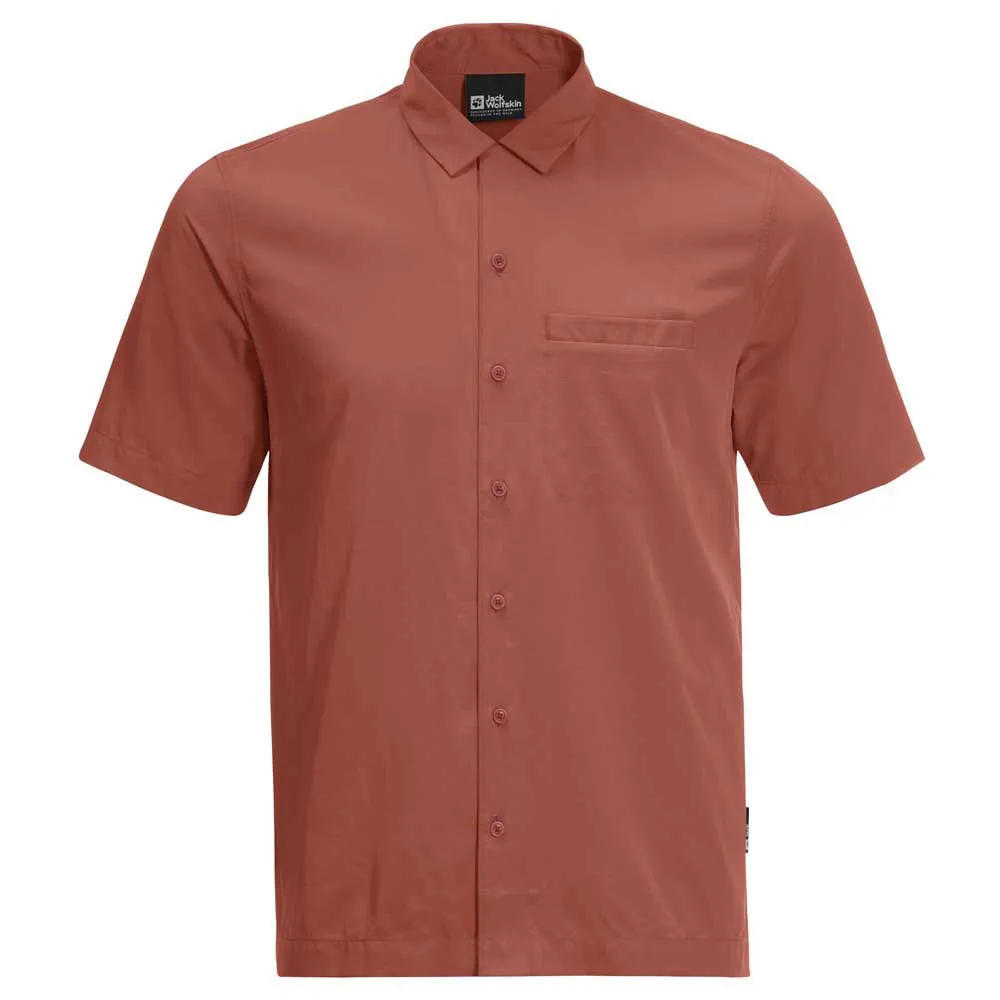 Jack Wolfskin Atacama Kurzarmhemd, Barn red