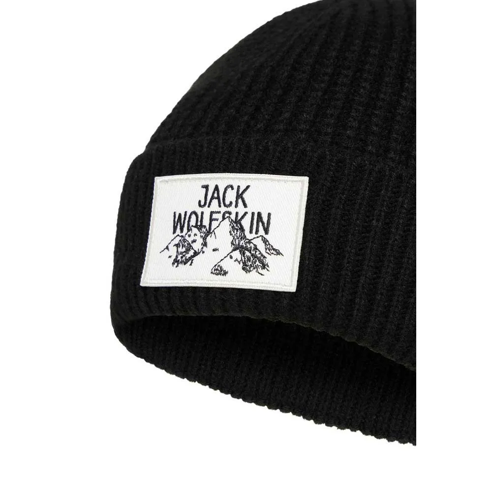 Jack Wolfskin Badge Mütze, Black
