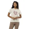 Jack Wolfskin Camping Love Kurzarm-t-shirt, Cotton white