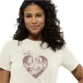 Jack Wolfskin Camping Love Kurzarm-t-shirt, Cotton white