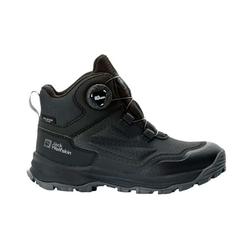 Jack Wolfskin Cyrox Texapore Dial Mid Wanderstiefel, Black, EU 34 Jack Wolfskin Cyrox Texapore Dial Mid Wanderstiefel, Black, EU 34