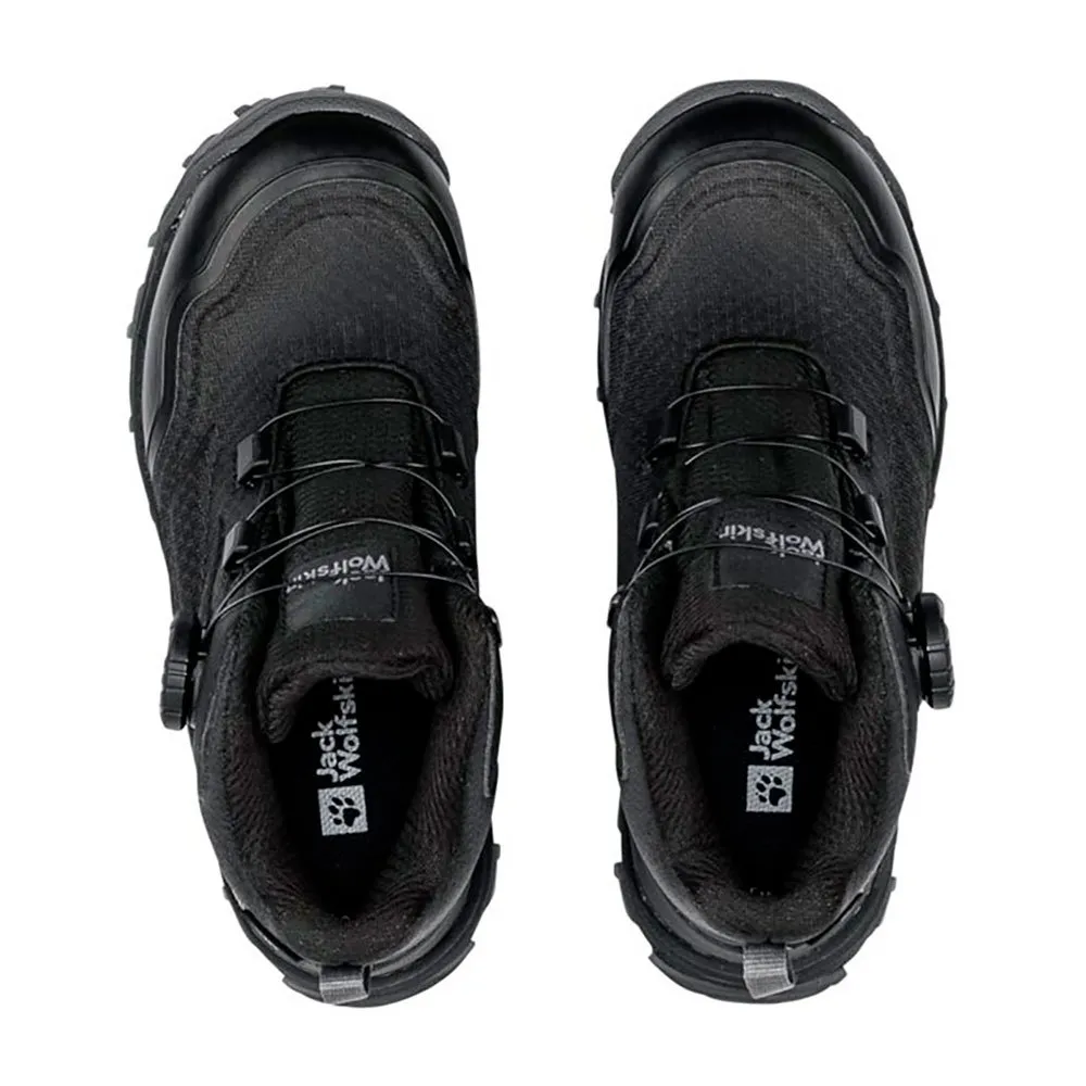 Jack Wolfskin Cyrox Texapore Dial Mid Wanderstiefel, Black, EU 34 Jack Wolfskin Cyrox Texapore Dial Mid Wanderstiefel, Black, EU 34