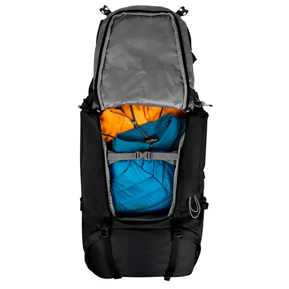Jack Wolfskin Denali 75l Rucksack, Black Jack Wolfskin Denali 75l Rucksack, Black